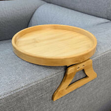 Flexible Wooden Sofa Arm Chair Tray Media Organiser Snack Serving Tray Arm Rest