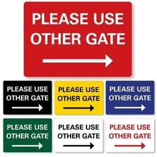 METAL SIGN Please use other Gate  Arrow  many colours