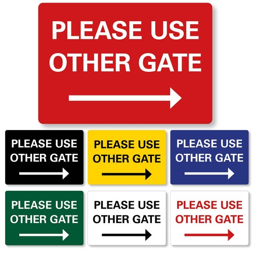 Metal sign please use - please,