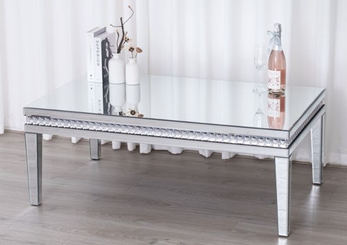 Mirrored coffee table - mirrored, with
