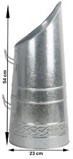 Coal Hod Bucket Fireplace Scuttle 21" Silver Galvanized polished finish