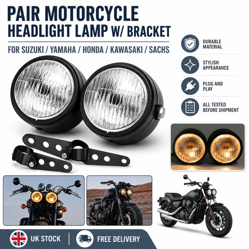 Round twin headlight - twin,