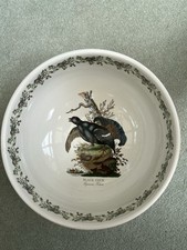 Portmeirion Ceramic Salad / Fruit / Serving Bowl - Birds Of Britain Black Cock