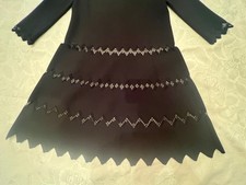 Alaia Laser Cut Detailed Dress in Black, Size S