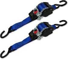 Pack of 2 Spear & Jackson Automatic Retracting Ratchet Tie Down Straps 25mm x 3M