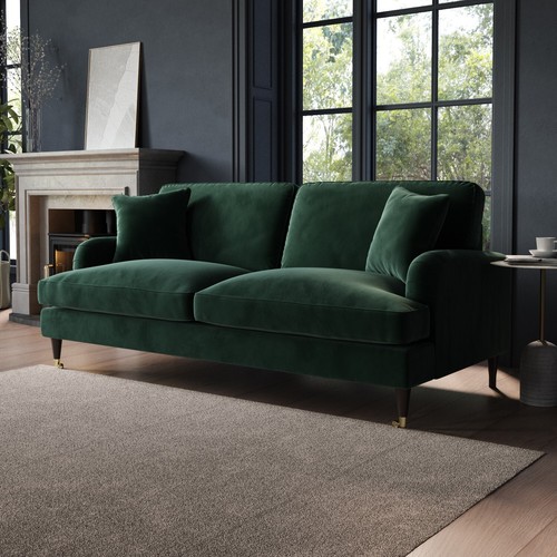 Green sofa seater with - seater,