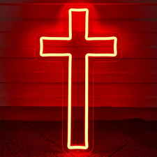 Neon Cross Sign, Jesus Cross