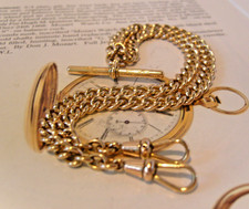Pocket Watch Chain 12ct Rose