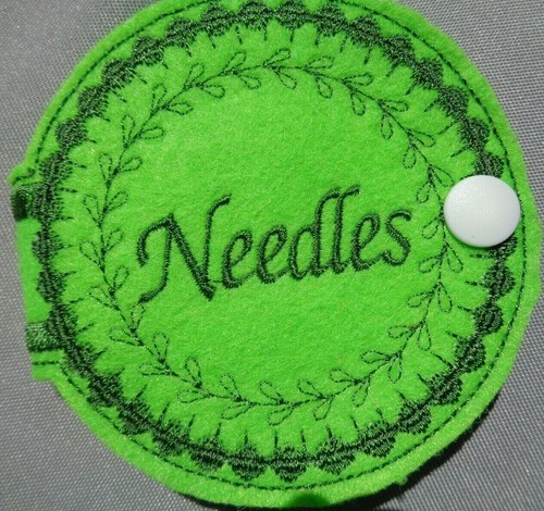 Handmade machine embroidered