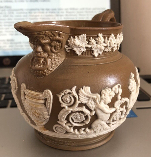 Chocolate stoneware jug - chocolate,