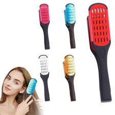 Clamp Hair Brush Straightener