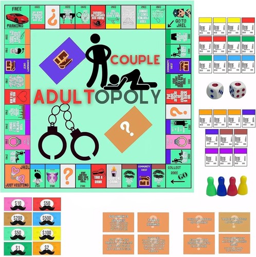 Adultopoly board game for - board,