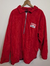Vintage 90s Marlboro Unlimited Reversible Fleece Buffalo Plaid / Red - Mens L/M