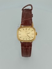 1970s Omega De Ville Ladies Vintage Watch – Manual Winding – Brown Leather Strap