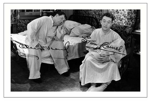 Laurel hardy signed - &,