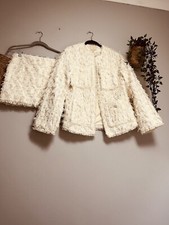 H&M Boucle Suit Jacket And