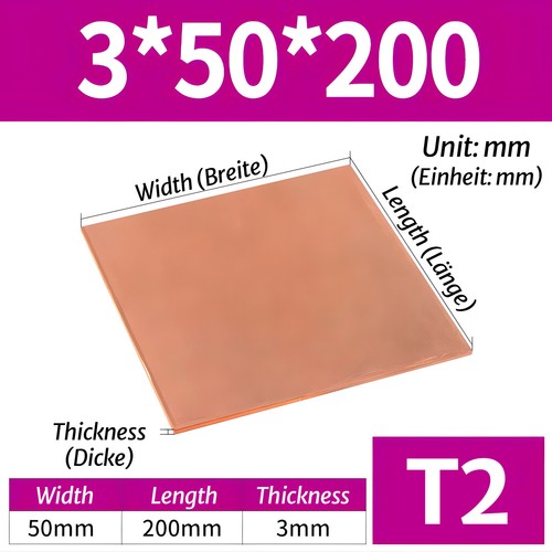 Pure copper sheet - t2, sheet/plate