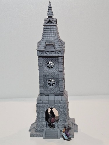 Medieval clock tower castle - medieval, /