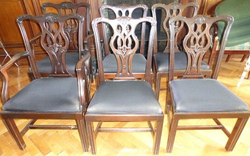 Antique 19th set 6 - c,