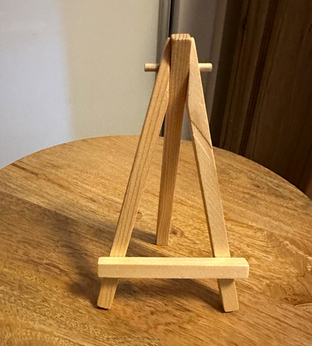 Small wooden tabletop display - wooden,