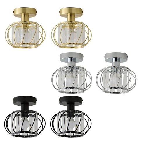 Pair twisted ceiling light - pair,