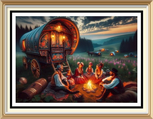 Art print landscape romany - art,