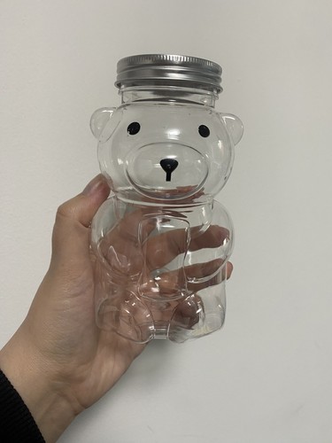 Bear plastic storage jars - bear,