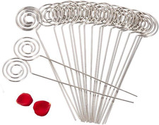 50Pcs Metal Wires Business Card Holder Memo Photo Picture Paper Note Clip Holder