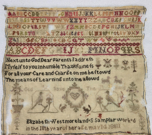 Antique 1802 needlework - antique,