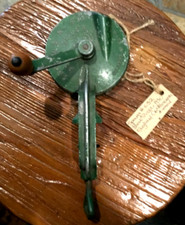 Antique Vintage Cast Aluminum & Wood Spong's Green Bean Slicer No. 632 - England