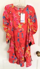 Zara Floral Print Red Jumpsuit