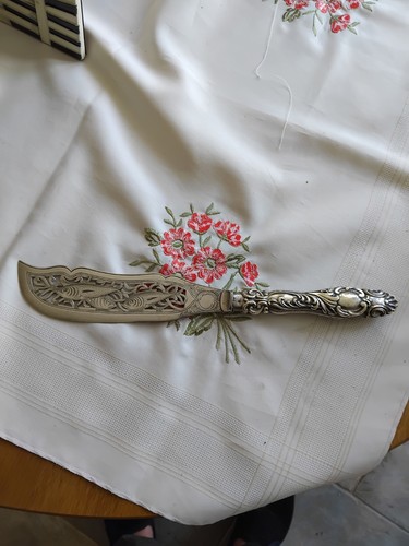 Large antique silver plated - large,