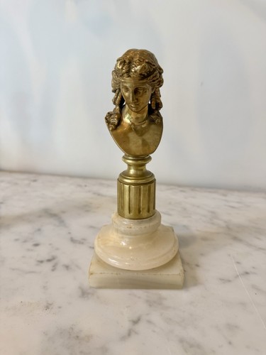 Antique french bronze bust - antique,