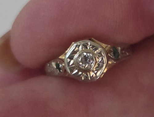 Antique 14k yellow gold - antique,