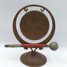 Vintage Brass Dinner Gong With
