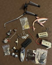 Collection of guitar parts