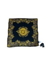 Versace Jeans Couture Foulard Satin Baroque 100% Silk Square Scarf 90x90cm. BNWT