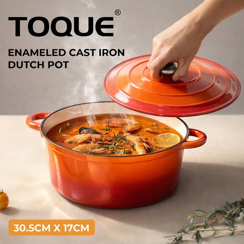 Toque cast iron enameled dutch - toque,