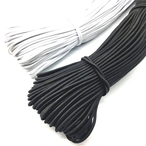 Black elastic bungee rope - black,
