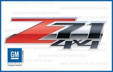 2007 - 2013 Chevy Silverado Z71 4x4 Decals Set - FS 3D - Truck Bed Side Stickers