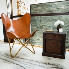 Real Genuine Leather Butterfly