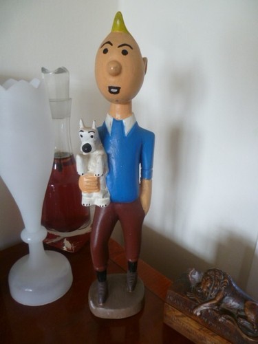 Tintin snowy figure sculpture - figure,