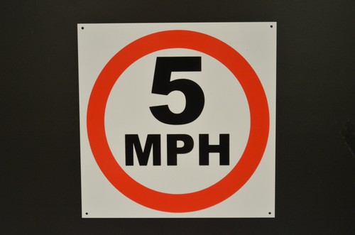 Mph sign plastic - 5,