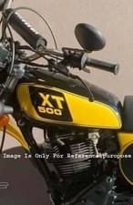 Fit For Yamaha XT500 1977 Model Steel Black & Yellow Painted Fuel Tank
