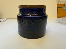 Hornsea Pottery Heirloom Rare Blue, Coffee Jar with lid