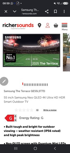 Samsung the terrace 55in qled - the,