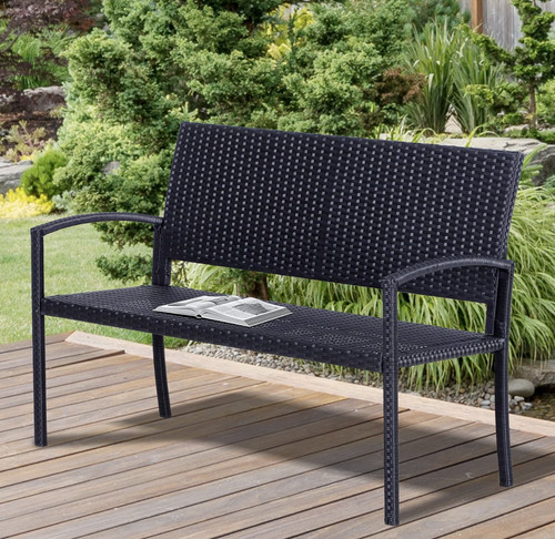 Rattan garden bench outdoor - rattan,