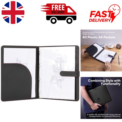 Durable leather portfolio - durable, a4
