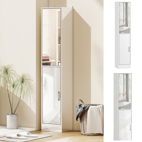 Tall mirrored bathroom cabinet - mirrored,