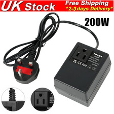200W Power Voltage Converter Transformer Step-Down 220V/240V to 110V/120V NEW